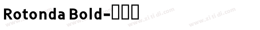 Rotonda Bold字体转换